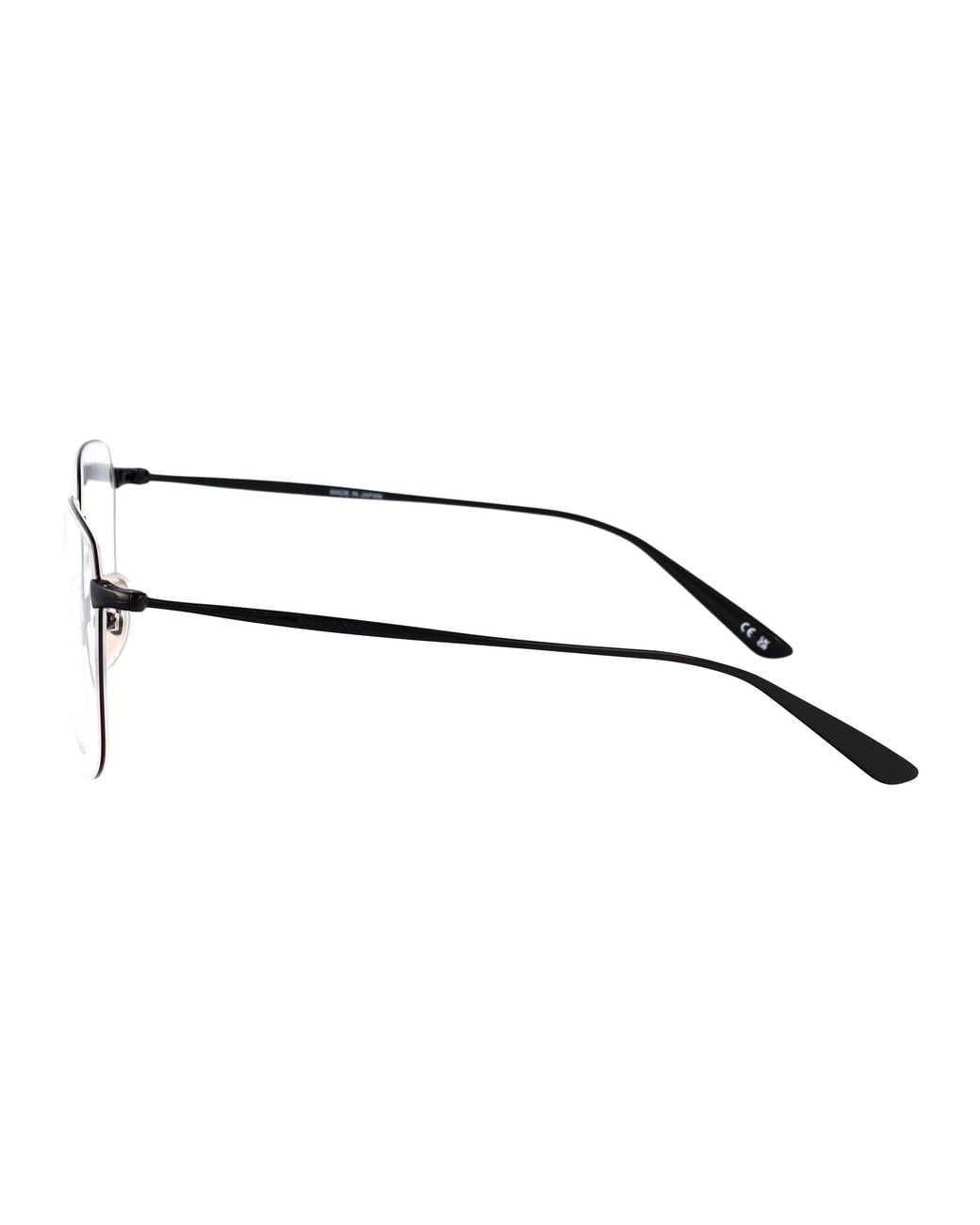 Balenciaga Black Metal Optical Glasses