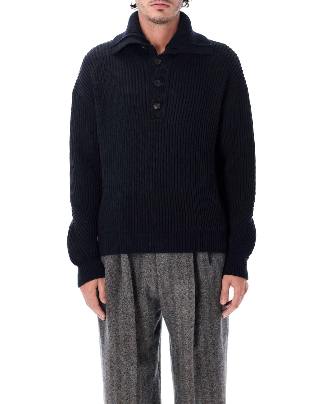 Dries Van Noten Blue Mallawi Sweater for men