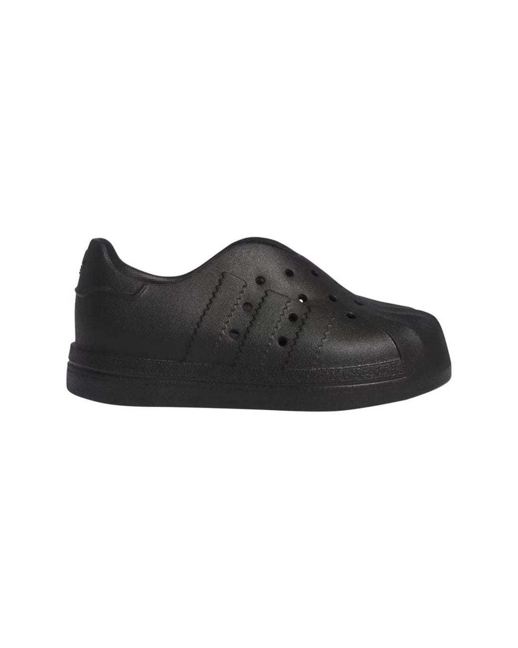 Adidas Originals Black Mini Superstar 360 Sneakers For Kids
