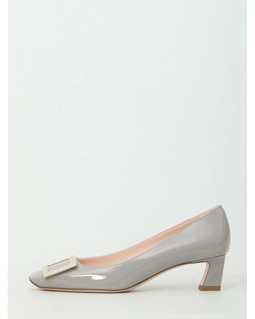 Roger Vivier White Belle Vivier Trompette Pumps