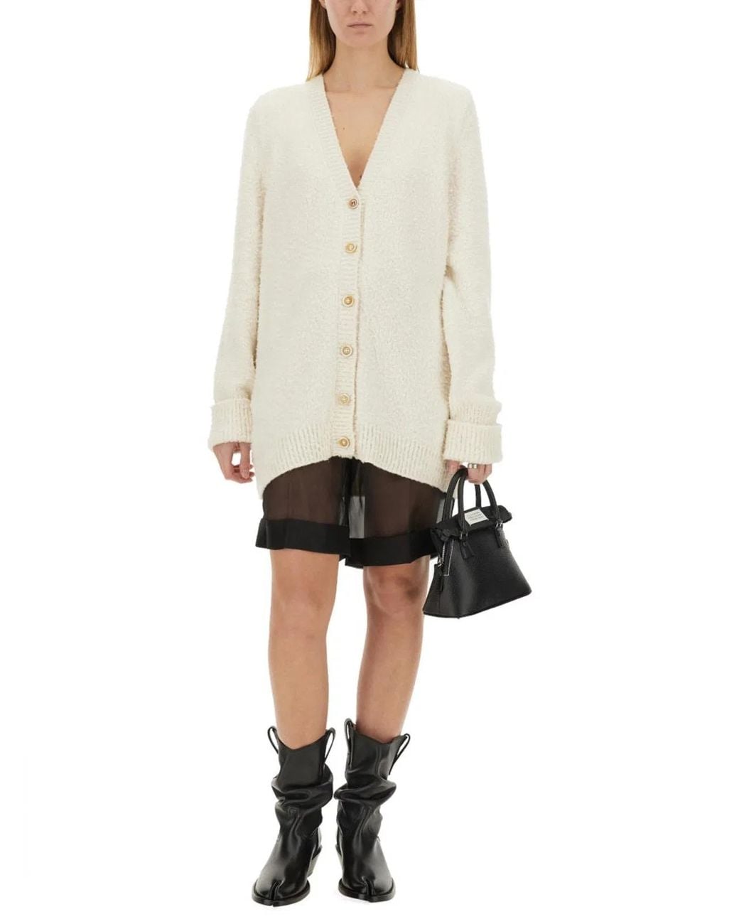 Maison Margiela Natural Oversized Cardigan