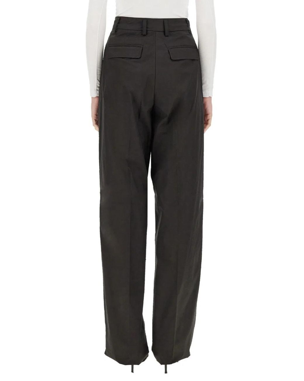 THE LATEST Black Wide Axel Trousers