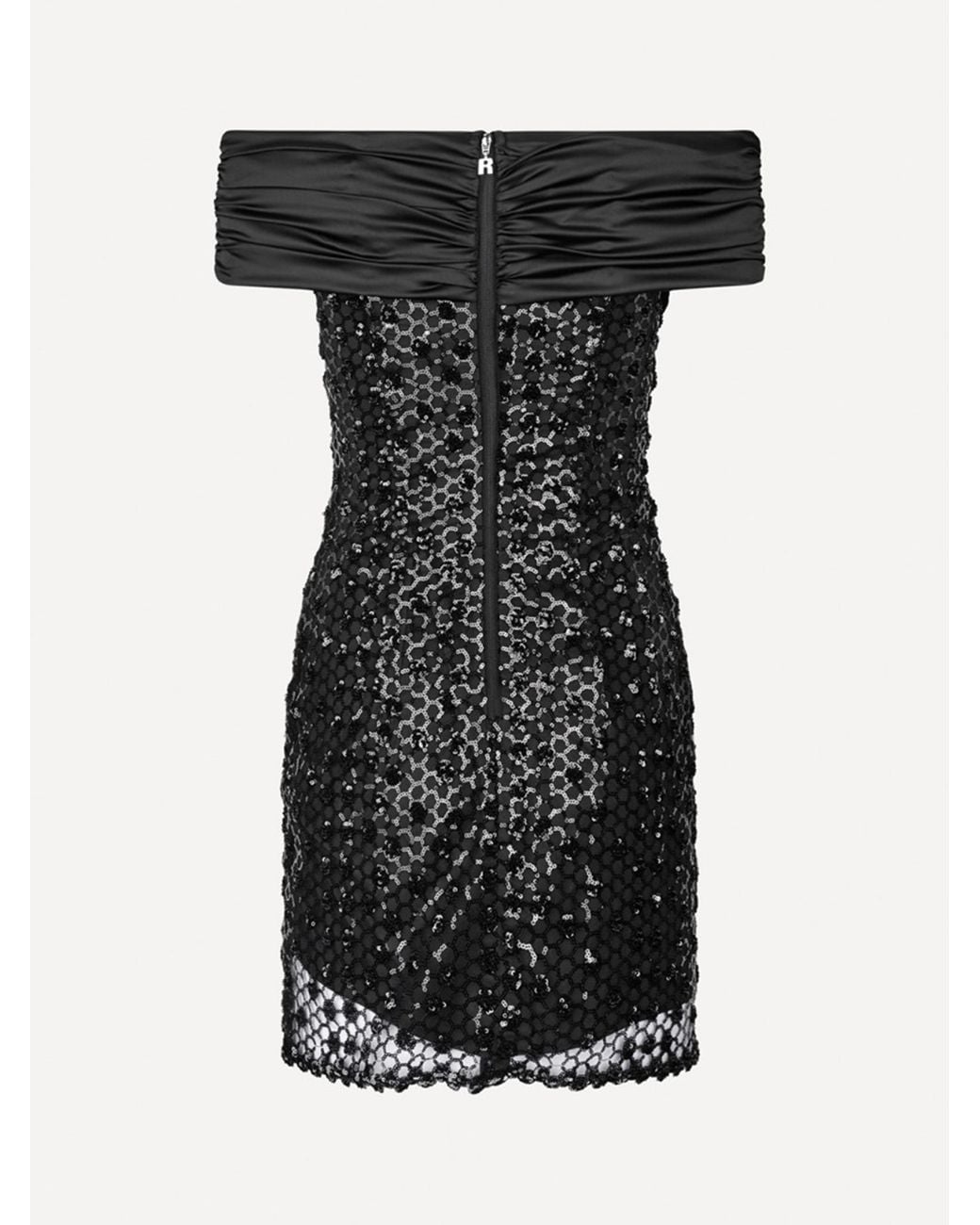 ROTATE BIRGER CHRISTENSEN Black Sequins Mini Dress