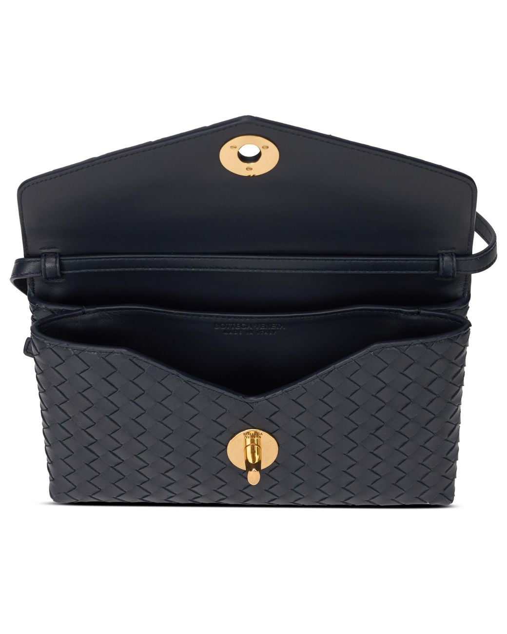 Bottega Veneta Blue Knot Lock Shoulder Bag