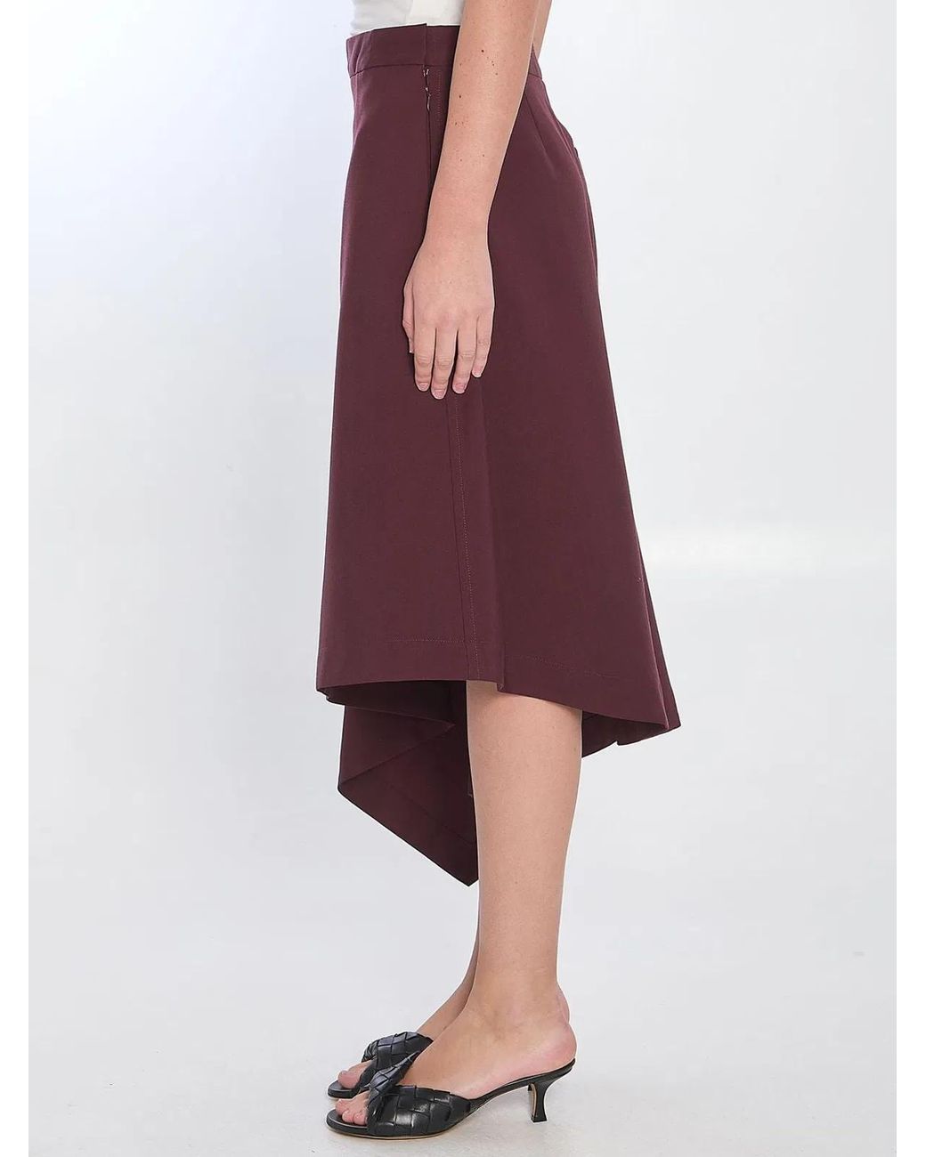 Bottega Veneta Purple Aubergine Clothing Skirts