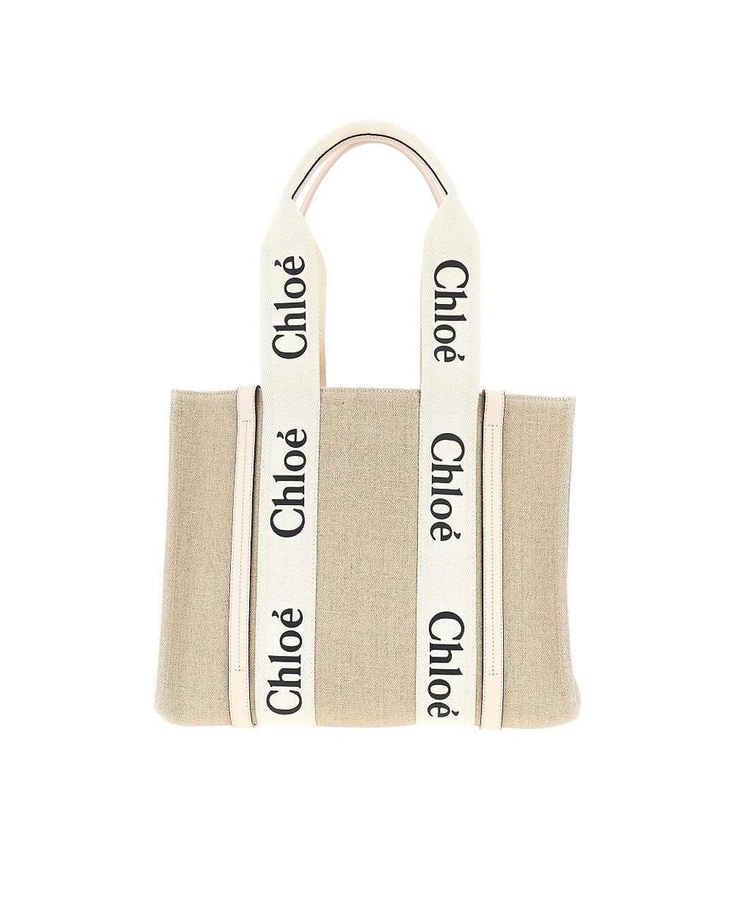 Chloé Metallic Medium Woody Tote Bag