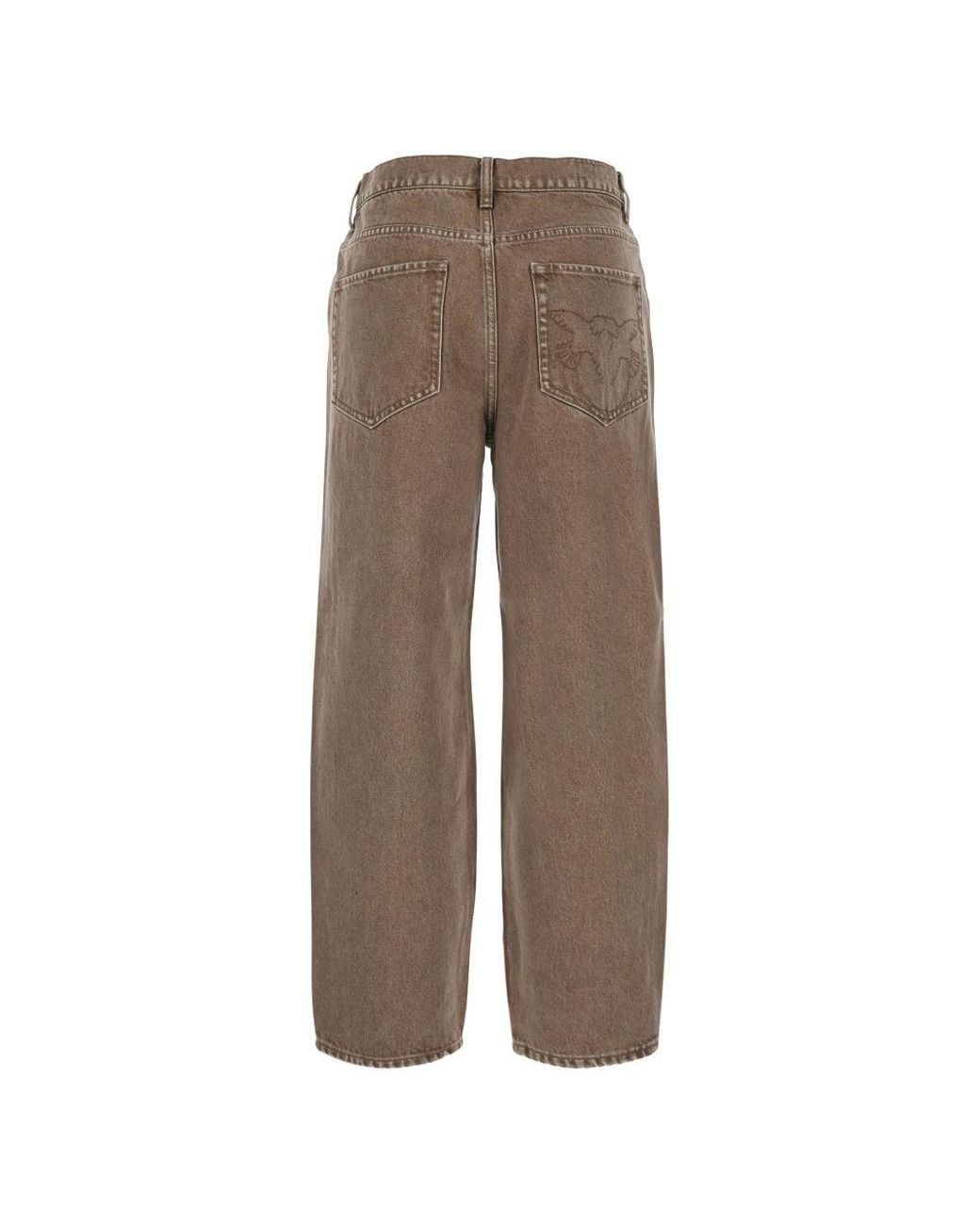 Pinko Brown Cotton Trousers
