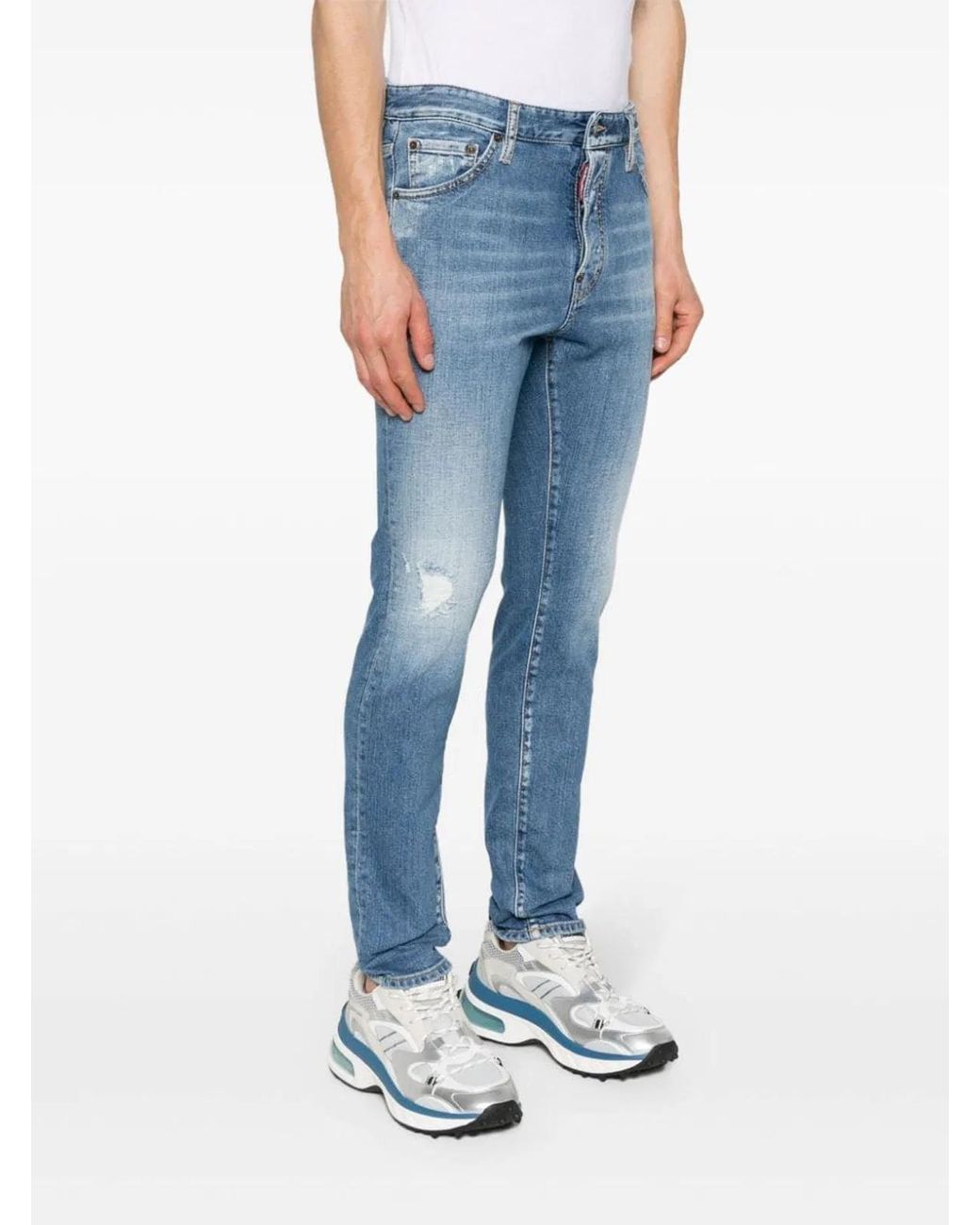 DSquared² Blue Pants 5 Pockets Cool Guy for men