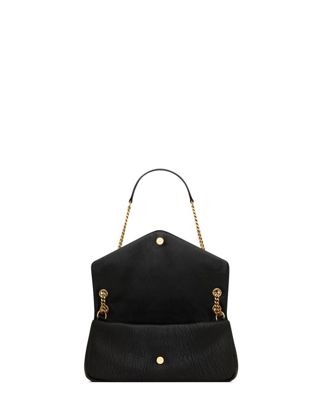 Saint Laurent Black 'Calypso' Medium Shoulder Bag