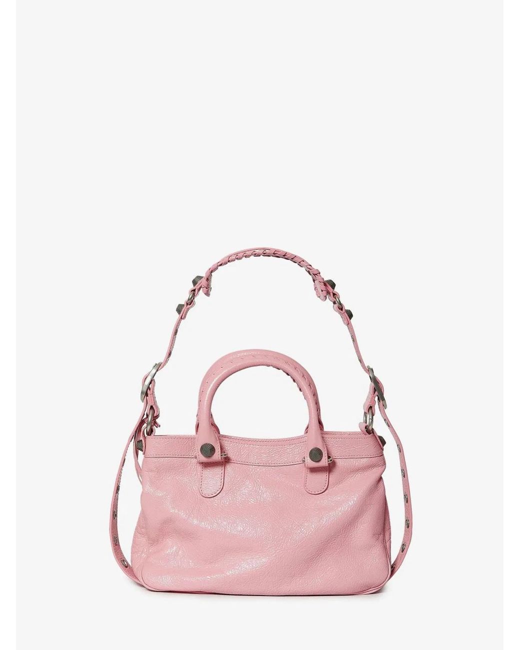 Balenciaga Pink Nappa Leather Neo Cagole Tote M Handbag