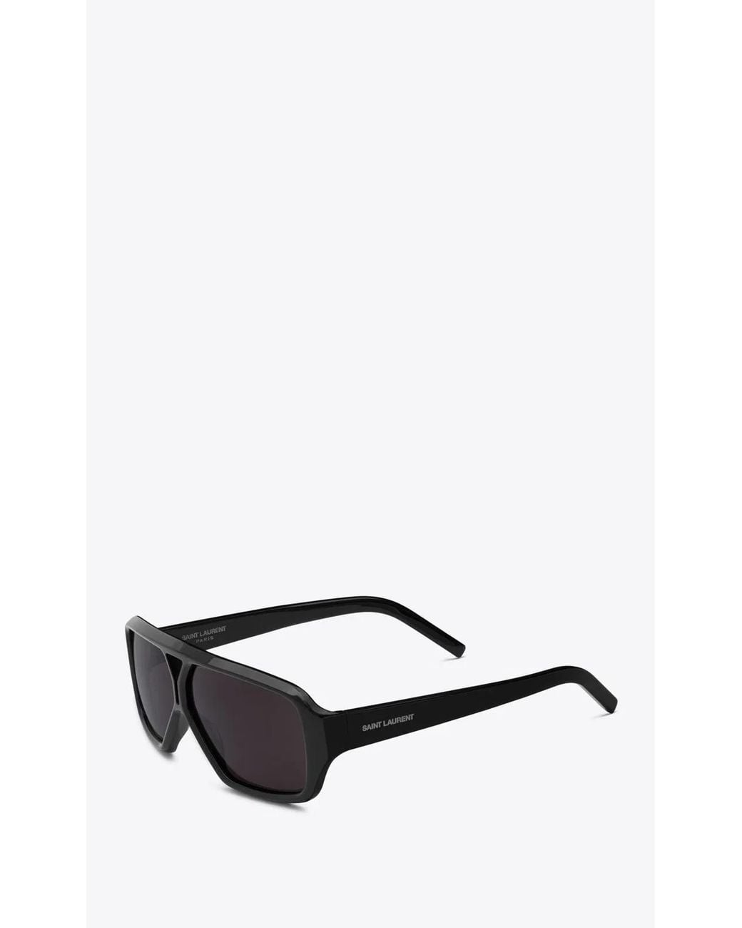 Saint Laurent Black Aviator Sunglasses