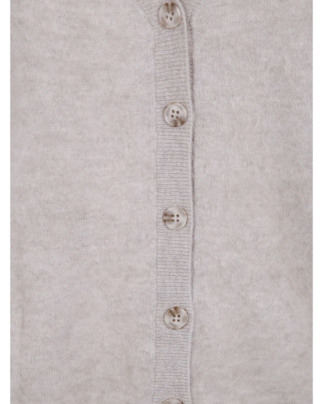 ABSOLUT CASHMERE Gray "Debora" V Neck Sweater