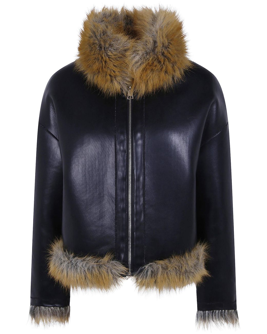 DR. HOPE Brown Fake Fur Jacket