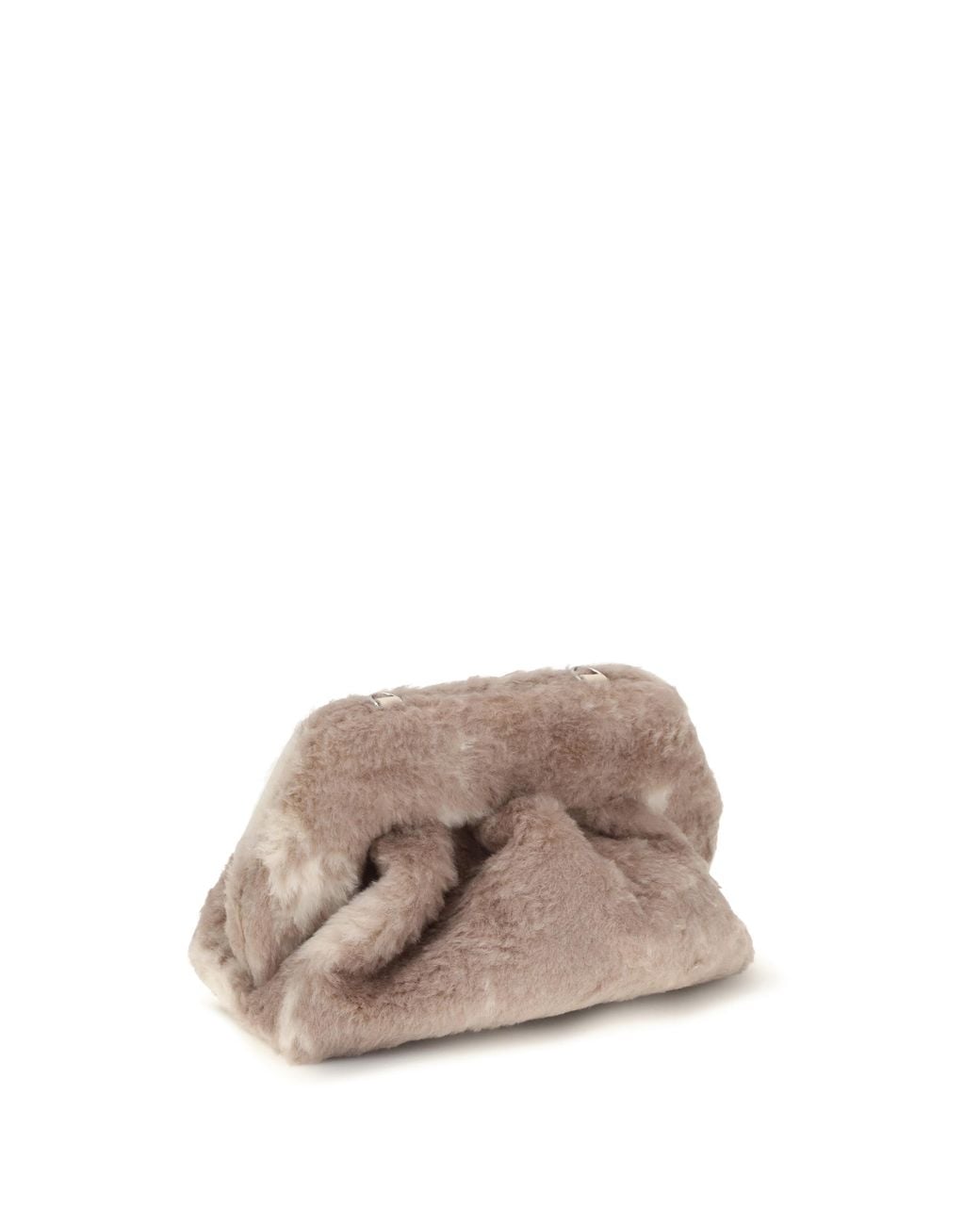 THEMOIRÈ Gray Medium Bios Fur Potato Pouch