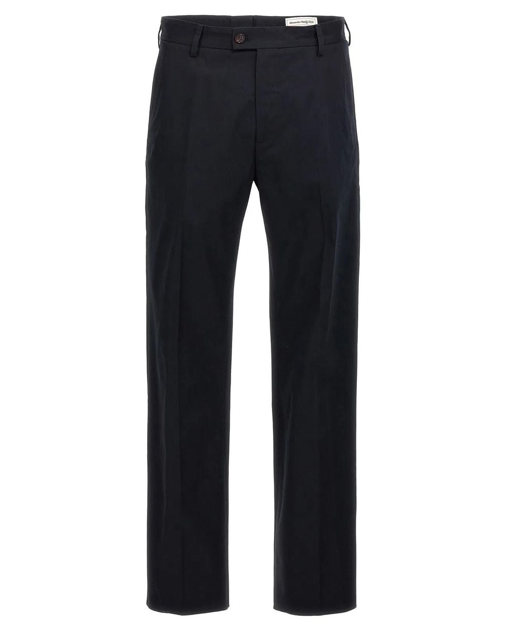 McQueen Blue 'Camera Strap Chino' Trousers for men