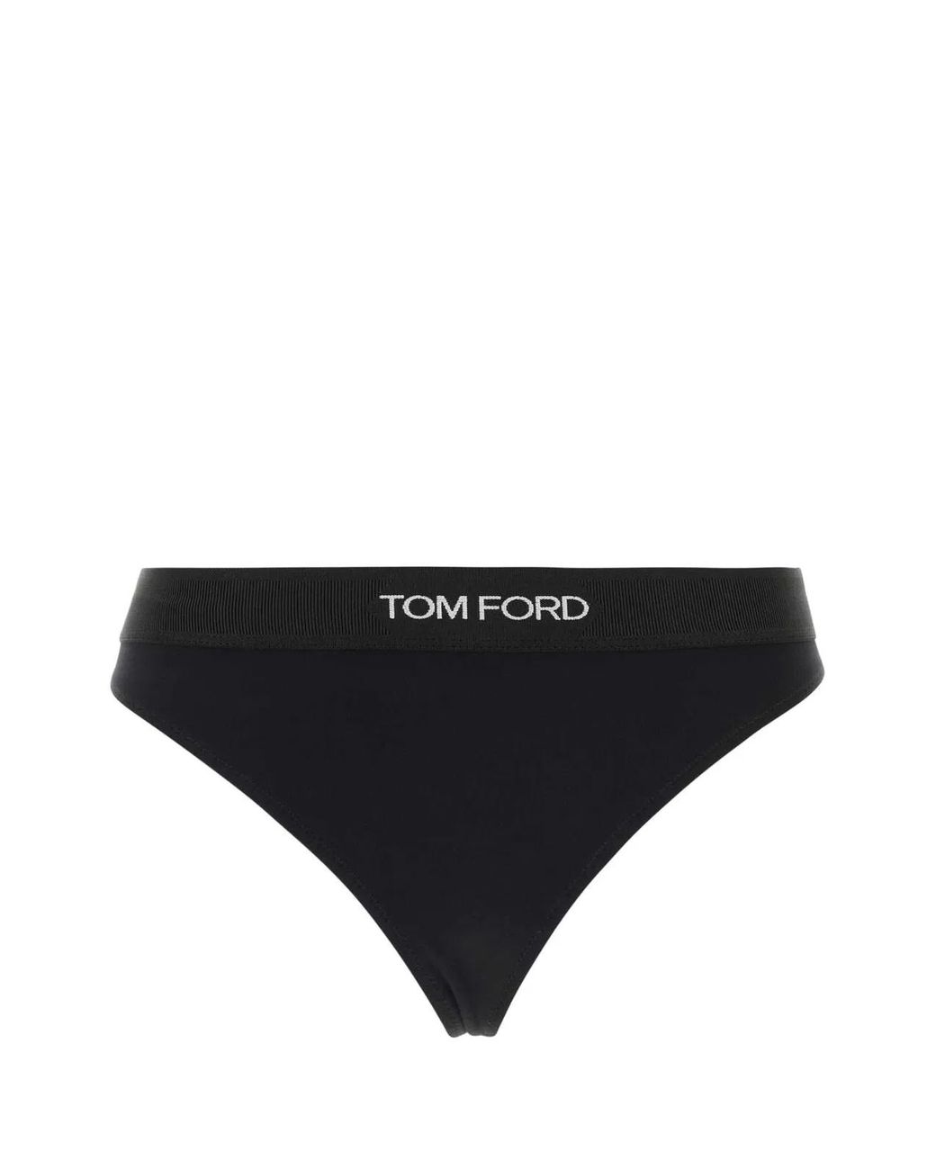 Tom Ford Black Stretch Modal Thong