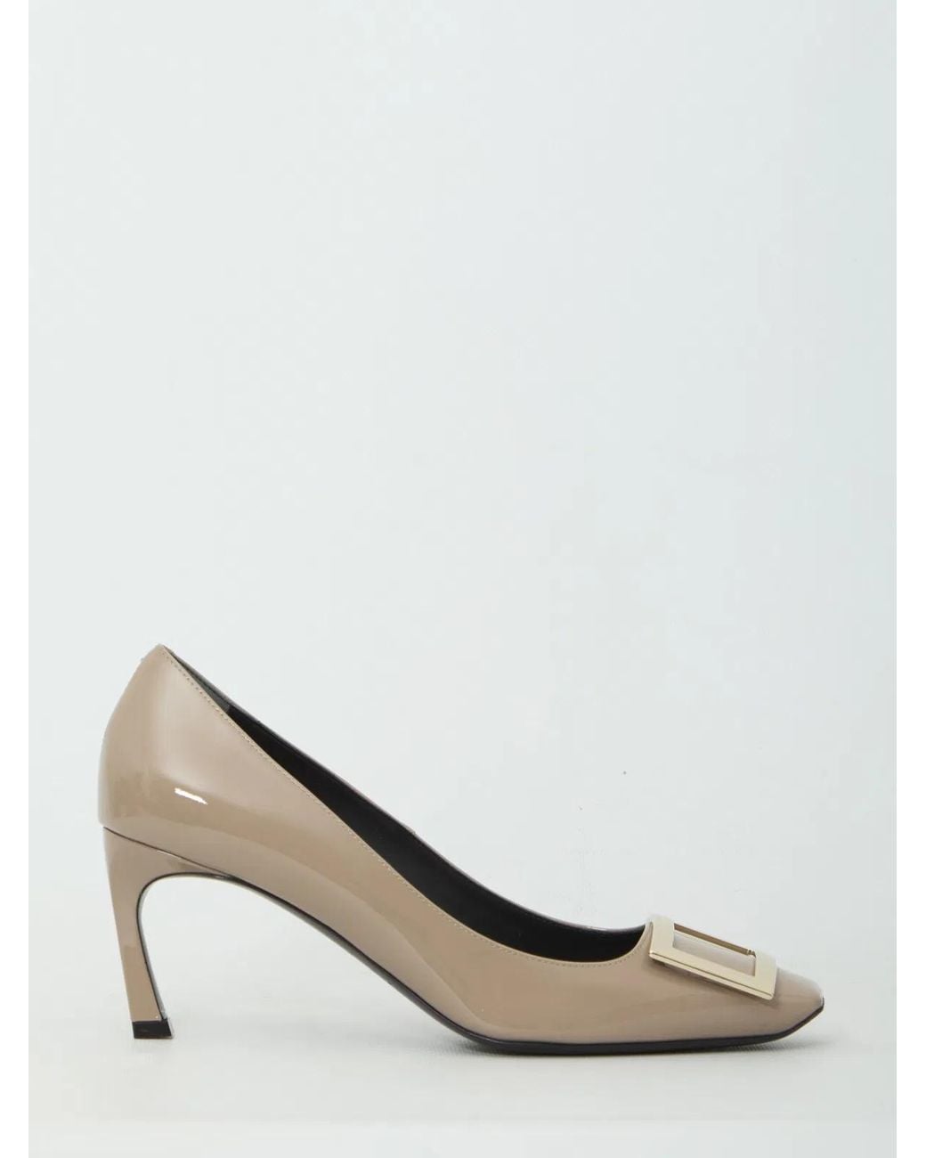 Roger Vivier White Belle Vivier Trompette Pumps