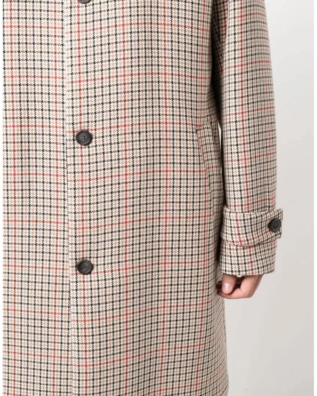 Boss Natural Boss X Russell Athletic Dejam Houndstooth Coat for men