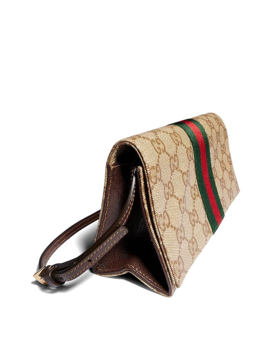 Gucci Natural Small Pouch With Strap And Web