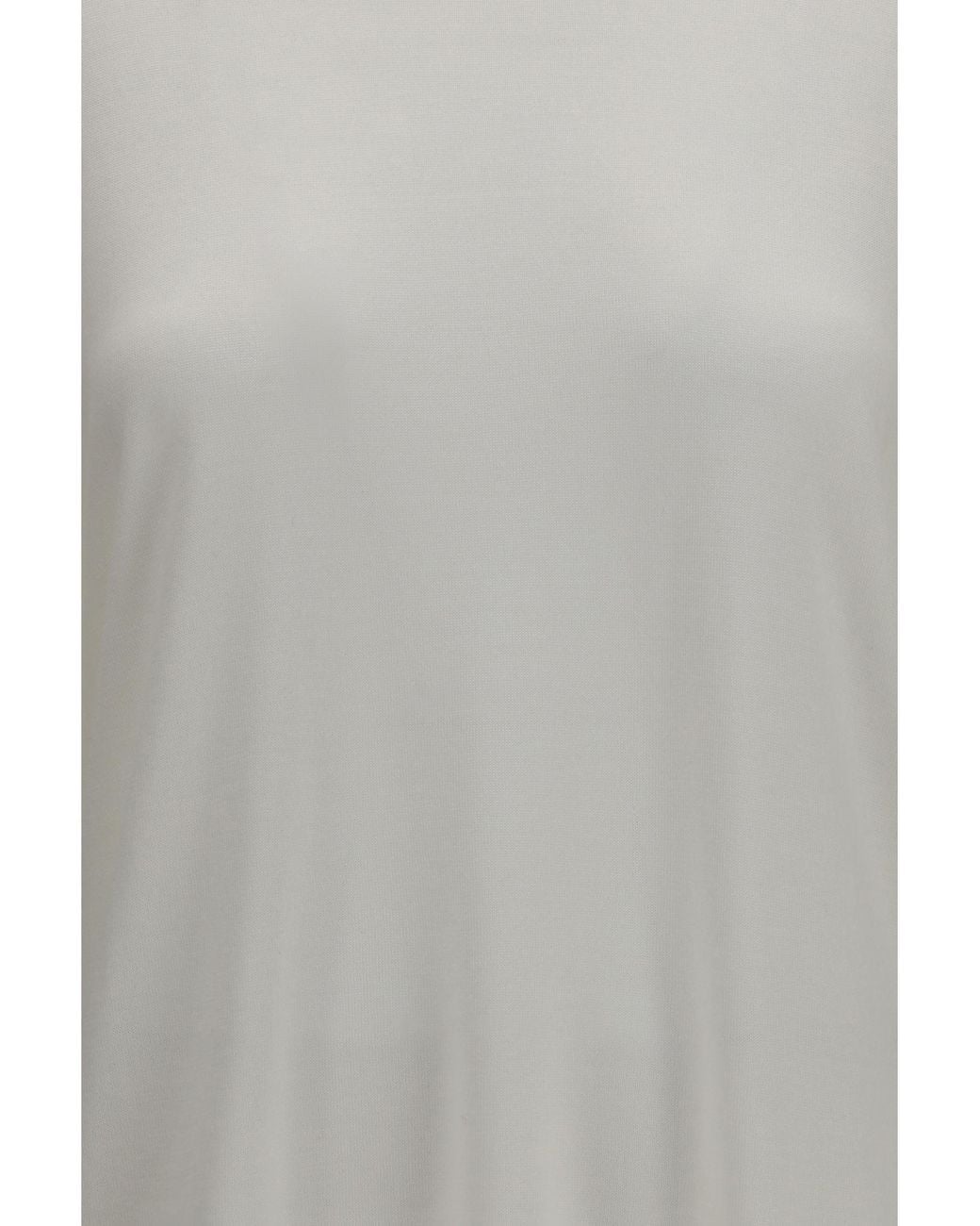 Brunello Cucinelli Gray Short-Sleeve Cashmere And Silk Sweater