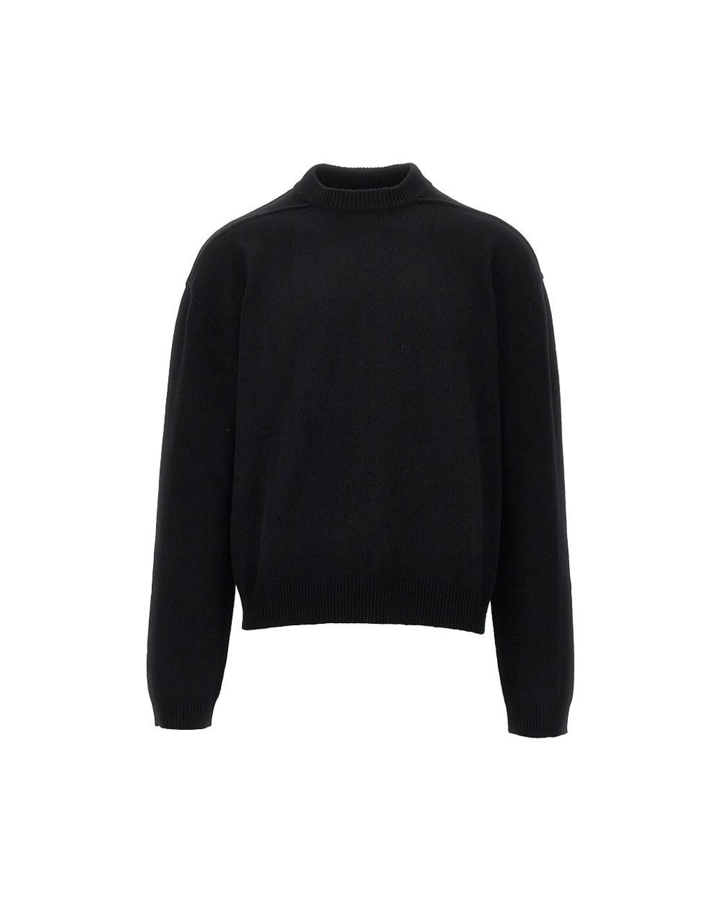 Rick Owens Black Tommy Knitted Sweater for men