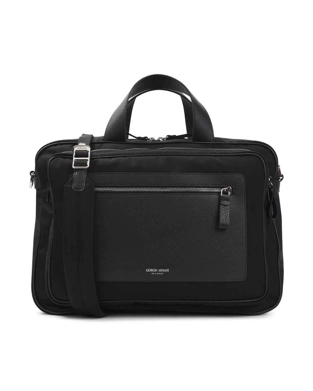 Giorgio Armani Black Briefcase Bag for men