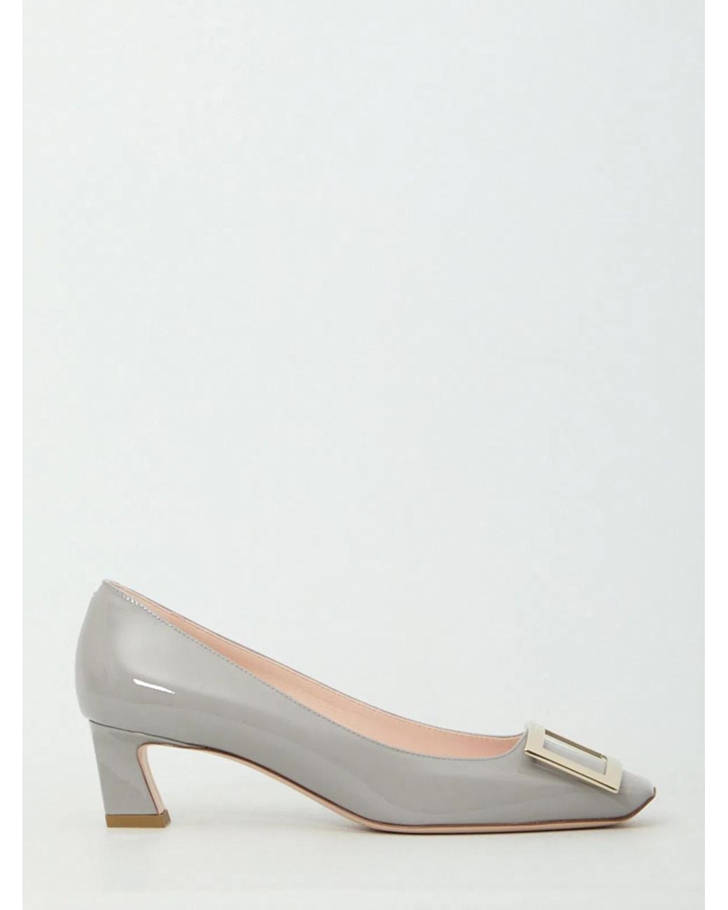 Roger Vivier White Belle Vivier Trompette Pumps