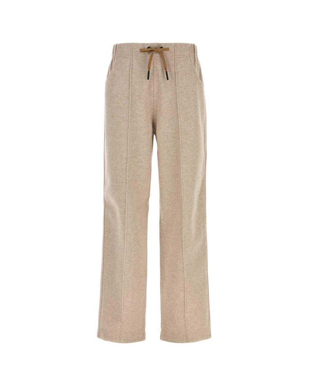Moncler Natural Sand Flannel Pants