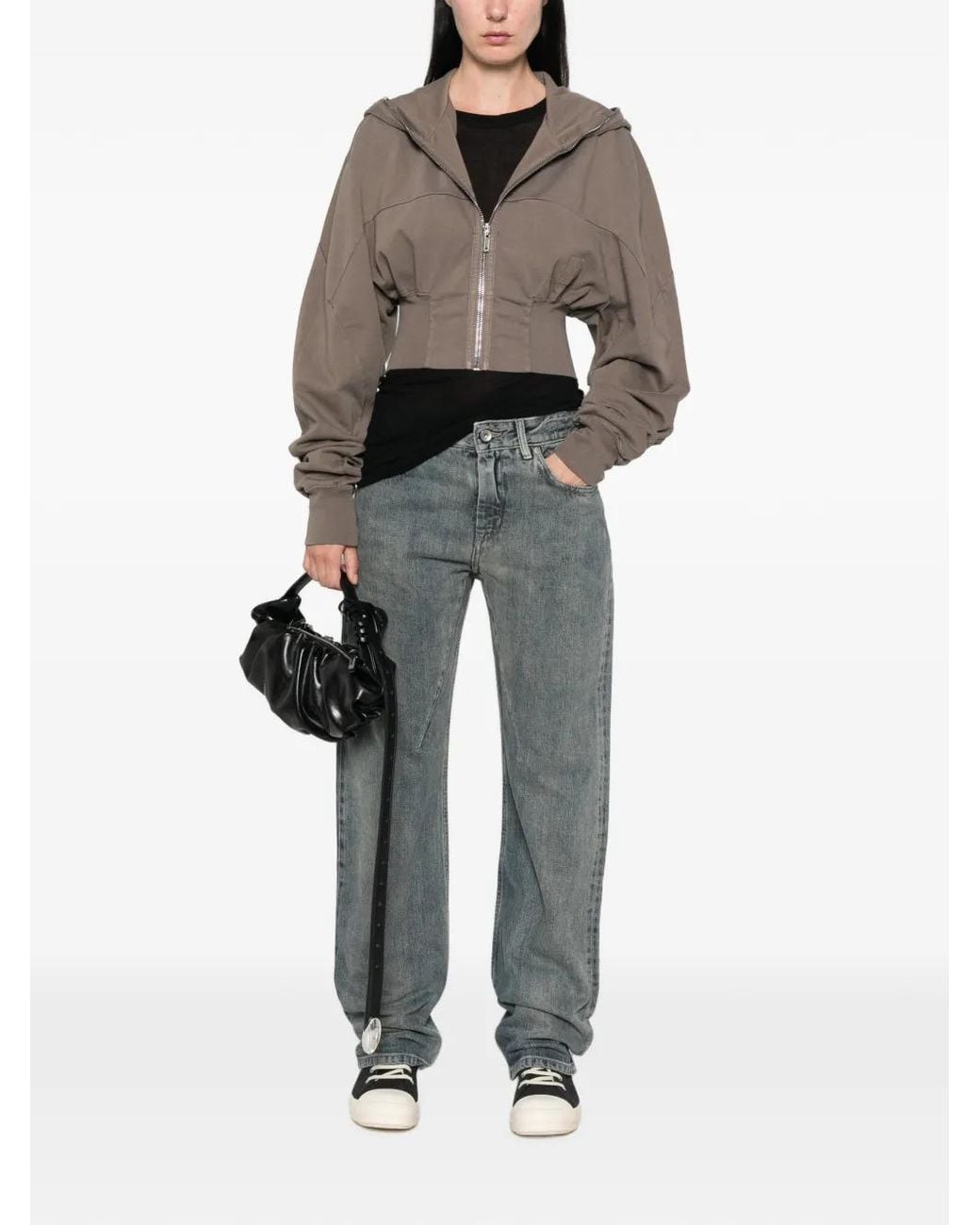 Rick Owens Natural Collage Gimp Hoodie
