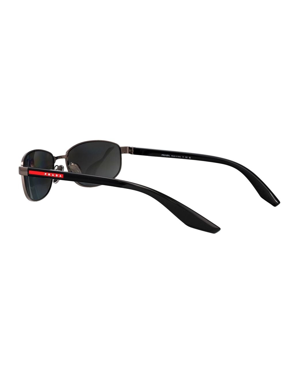 Paradas Linea Rosa Prada Linea Rossa Metal Sunglasses in Grey for Men | Lyst UK