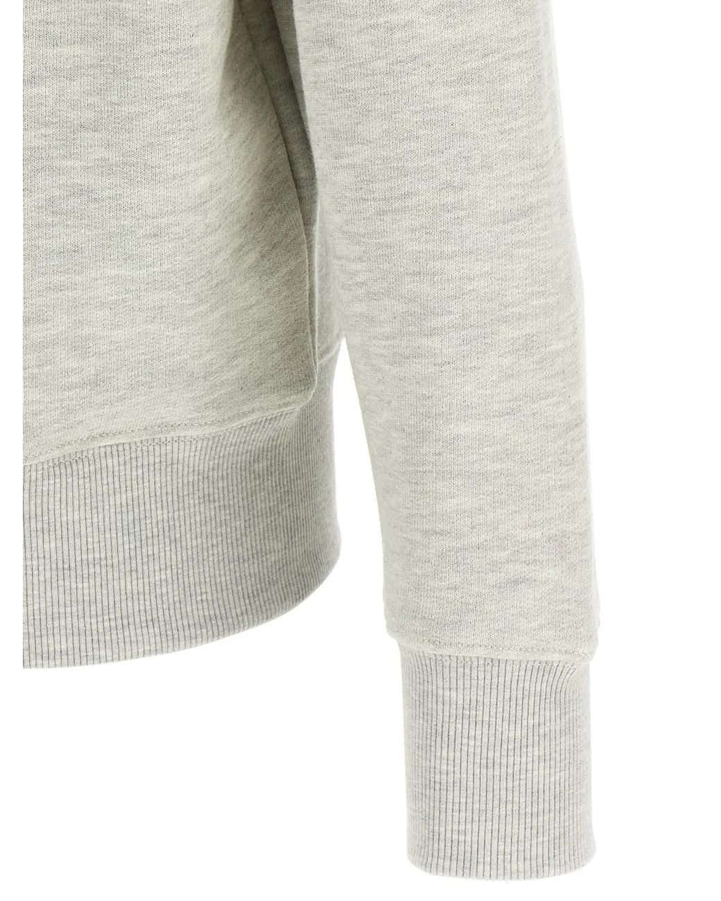 Autry White Logo Embroidery Sweatshirt for men