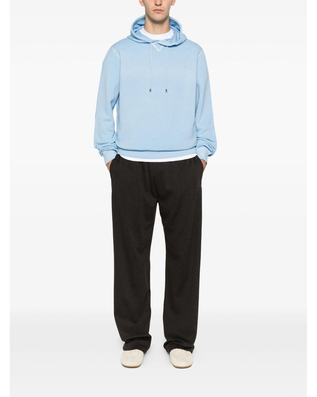 FILIPPO DE LAURENTIIS Blue Sweatshirt Ls for men