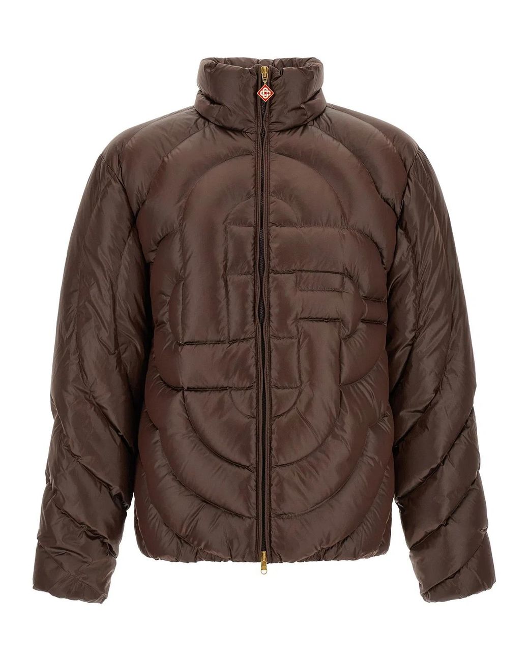 Casablanca Brown 'Monogram' Quilting Down Jacket for men