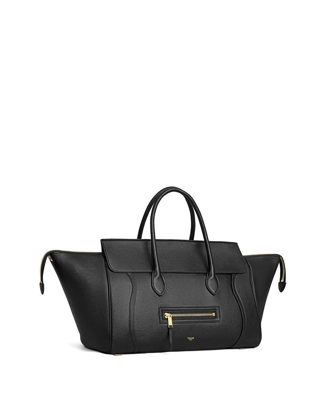 Céline Black Luggage Medium Leather Tote