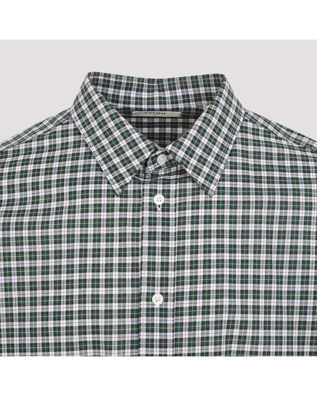 Céline Blue Relaxed Cotton Shirt for men