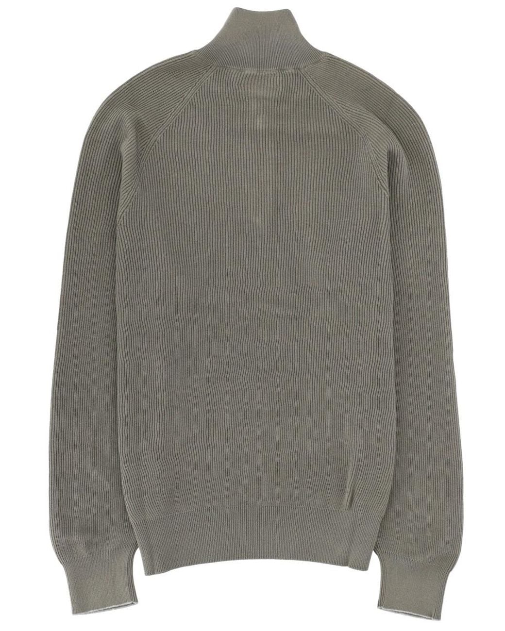Brunello Cucinelli Gray Shirt With Zip for men