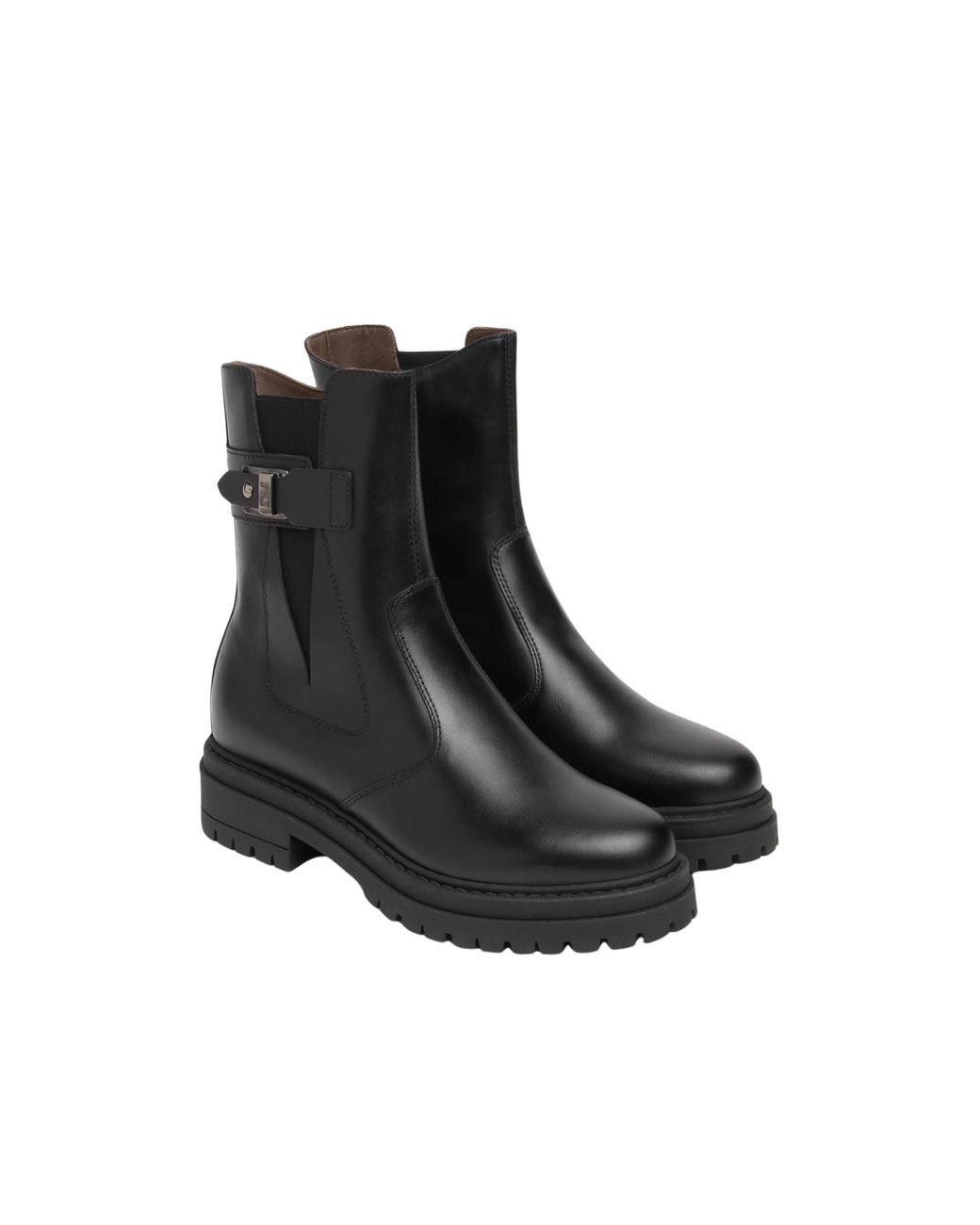 Nero Giardini Black Leather Chelsea Boots