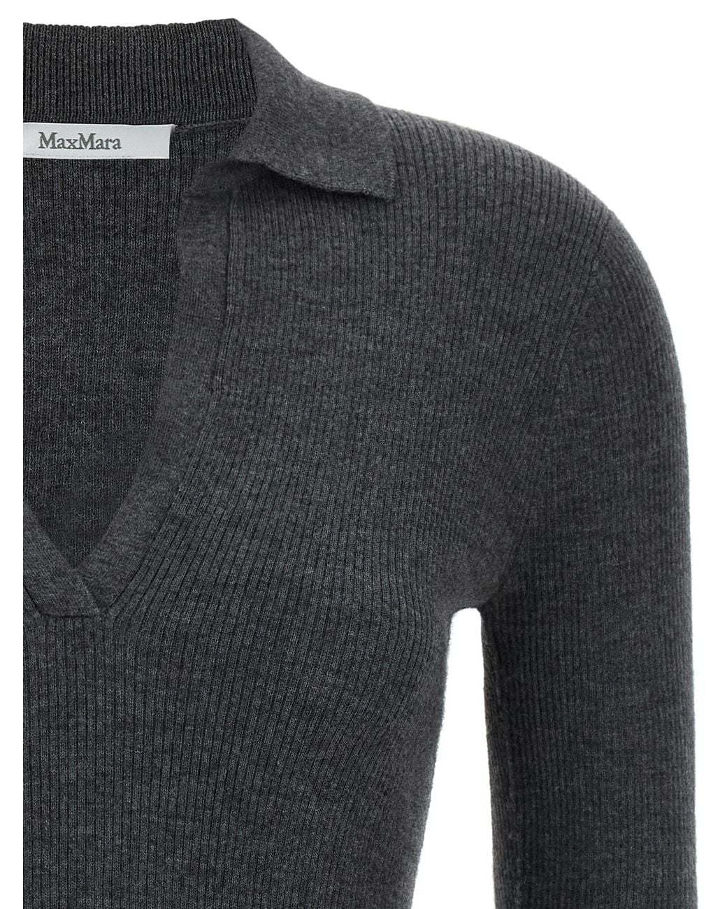 Max Mara Black 'Angel' Polo Shirt