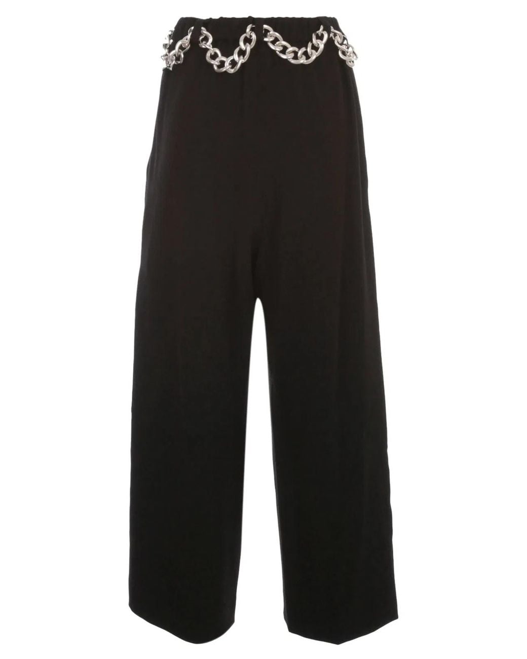 Y's Yohji Yamamoto Black A Chain String Pants