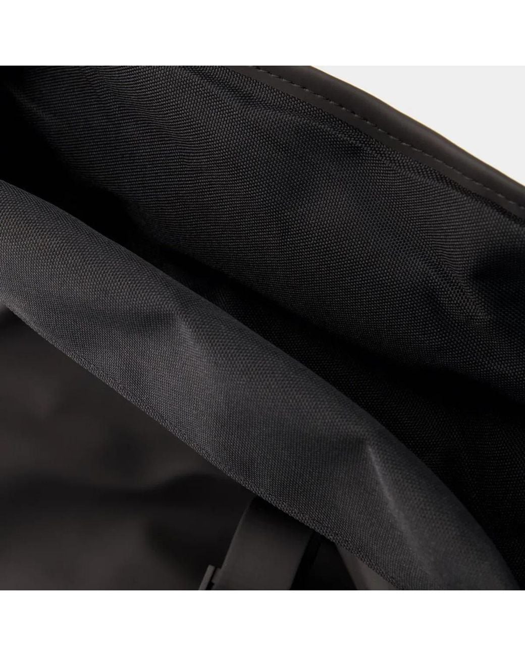 Rains Black Rolltop Rucksack Backpack