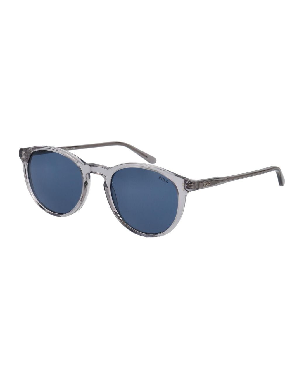 Polo Ralph Lauren Blue Transparent Acetate Sunglasses for men