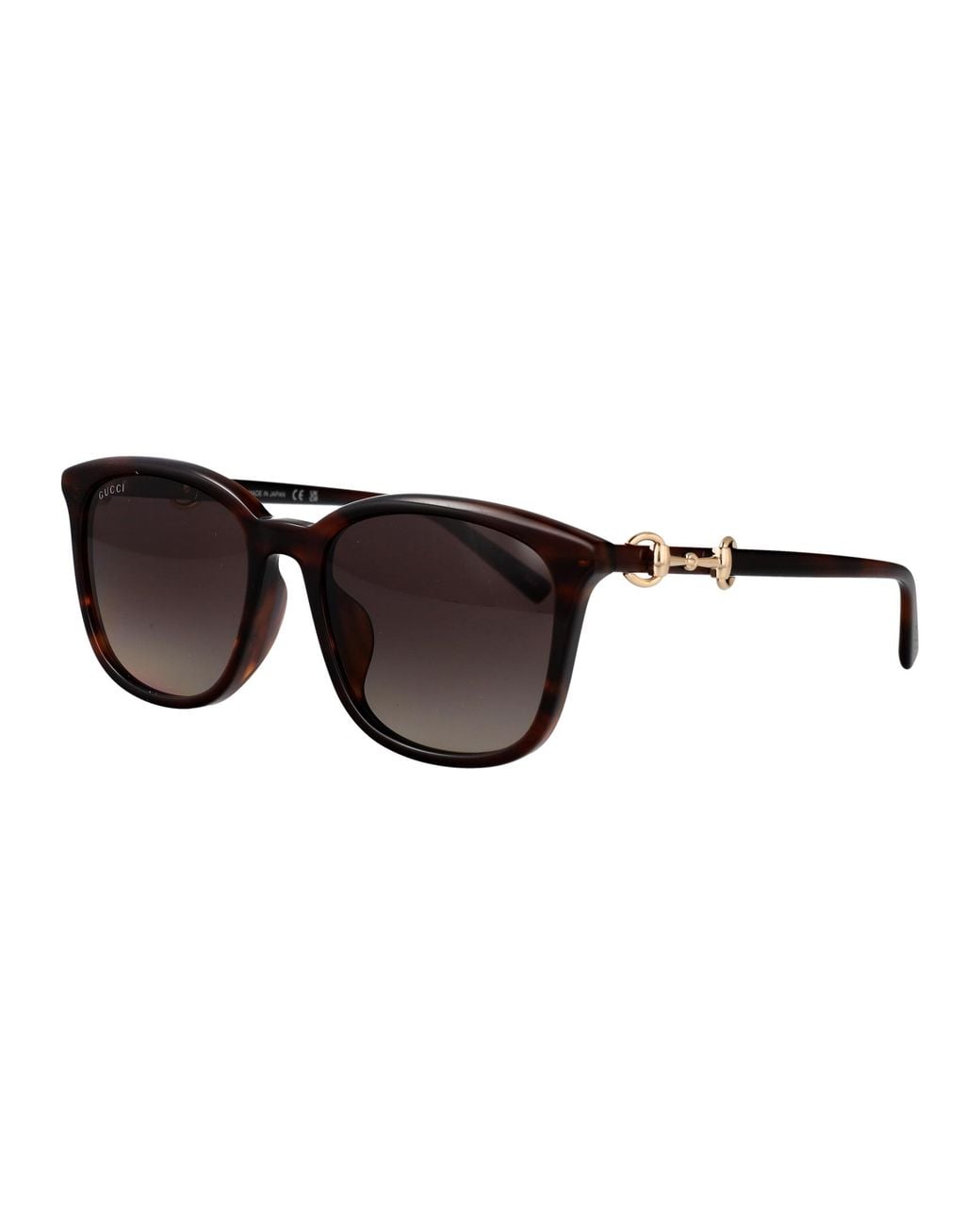 Gucci Brown Havana-Havana- Acetate Sunglasses