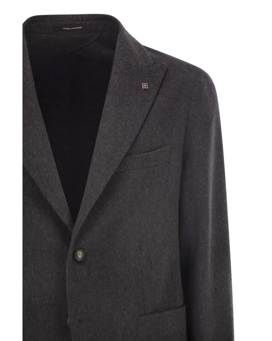 Tagliatore Black Cashmere And Silk Jacket for men