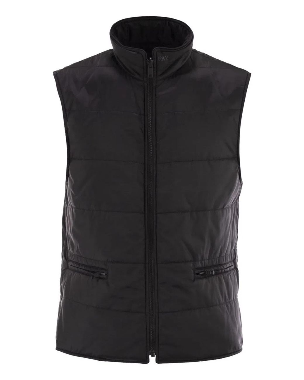 Fay Black Double Coat for men