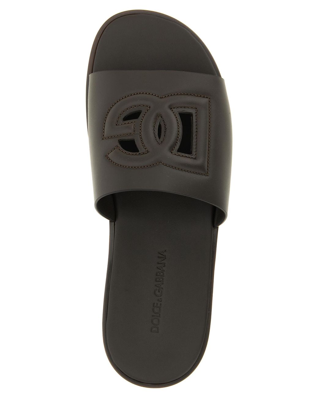 Dolce & Gabbana Black Dolce & Gabbana 'Dg Light' Sandals for men