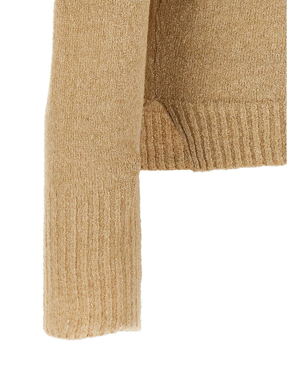 Ma'ry'ya Natural Bouclé Cotton Shirt Polo for men