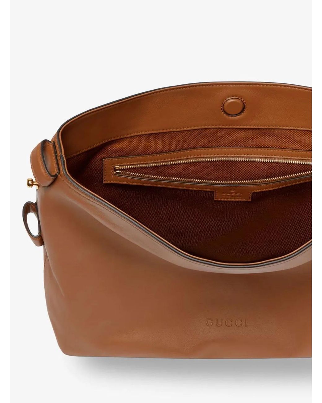 Gucci Brown Caramel Leather Medium Beatrix Shopping Bag