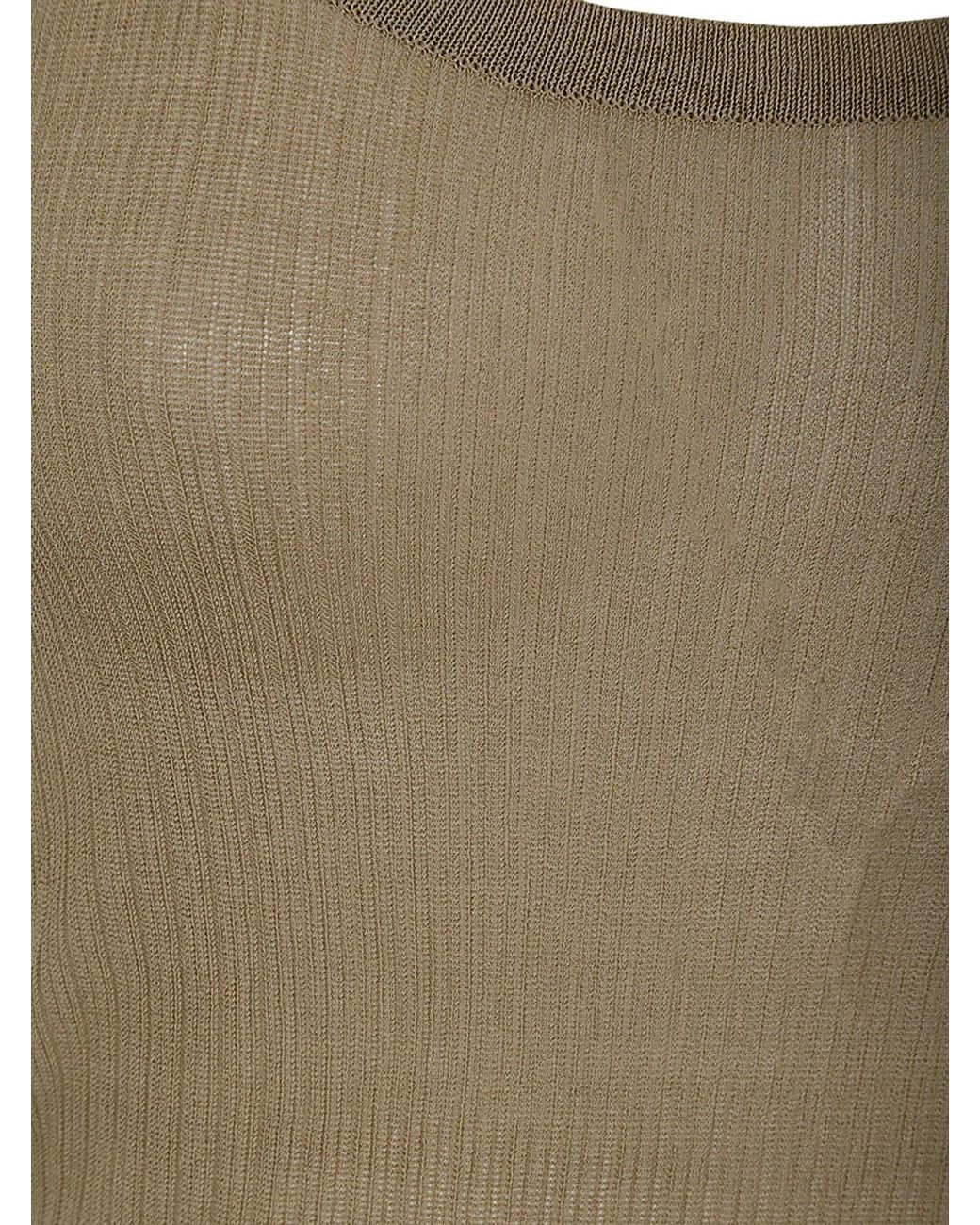 Max Mara Green Bastia Silk Tank Top
