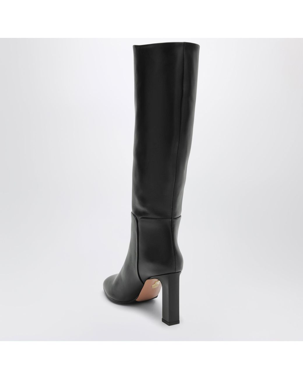 Aquazzura Black Sleek Calfskin Boot