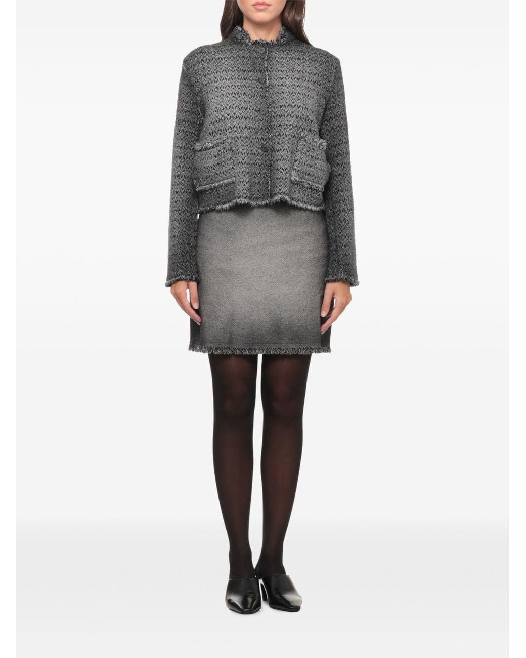 Avant Toi Black Wool Crewneck Jacket